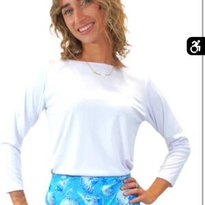 Patti Biggs Coastal Collection Yala Tunic Top EUC